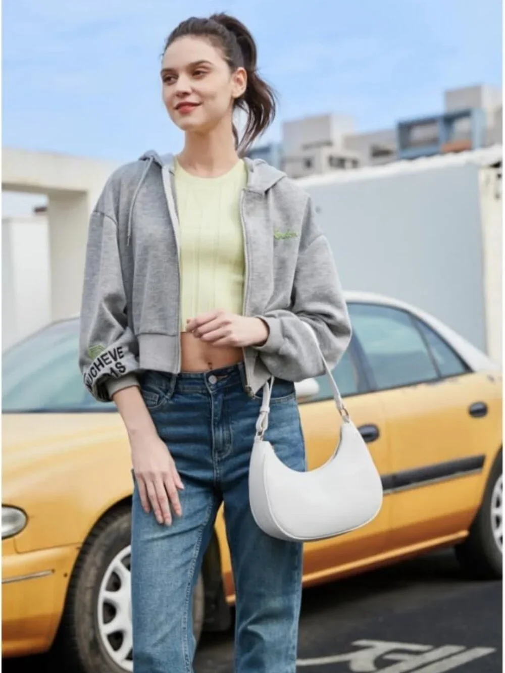 Cute Crescent Shoulder Bag for Women | Hobo Tote Handbag & Mini Clutch with